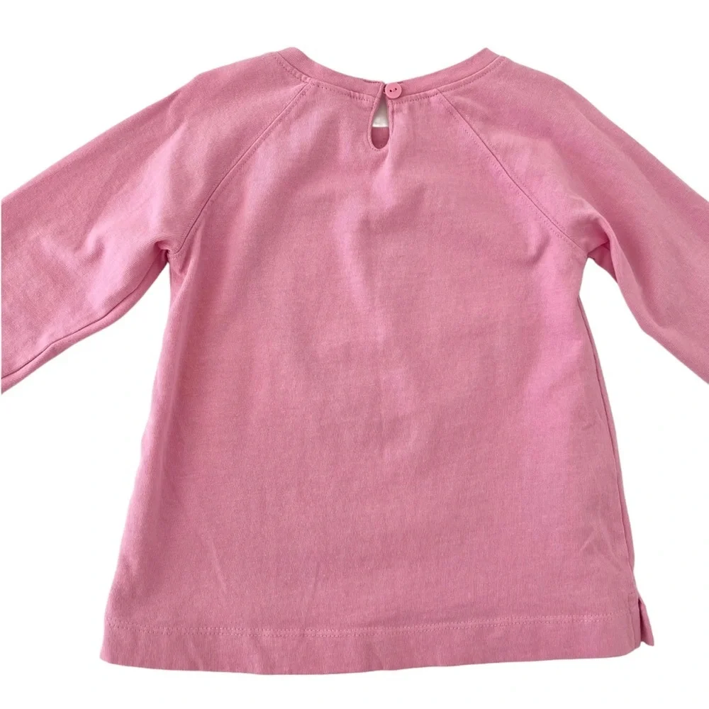 Gymboree Pink Long Sleeve Shirt with Heart Appliqué Design | Girls 2T